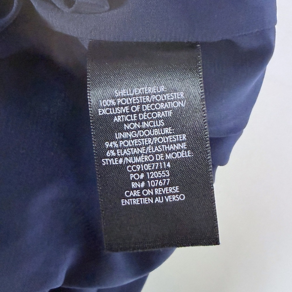 Alice + Olivia Elba Sequin Ombre Pants Blue Silver High Rise Trousers Sz M - Picture 13 of 13